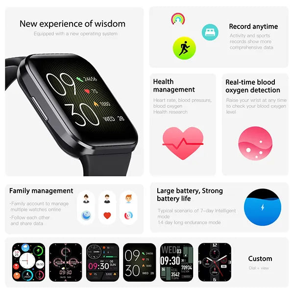 SportivaX Smart Watch For Running AU2
